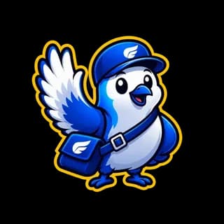 The Postonomous courier bird, as uploaded.